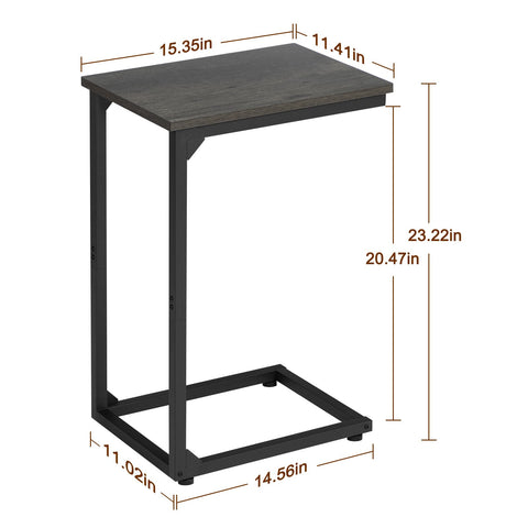 AMHANCIBLE set of 2 side tables arranged in living room for versatile surfaces