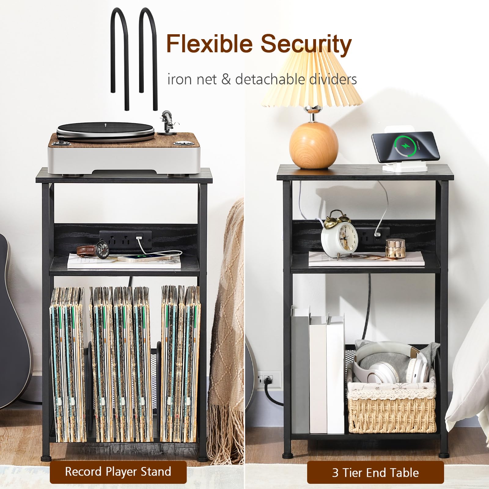 AMHANCIBLE wood panels FSC certified on top and shelves for a durable eco friendly build.