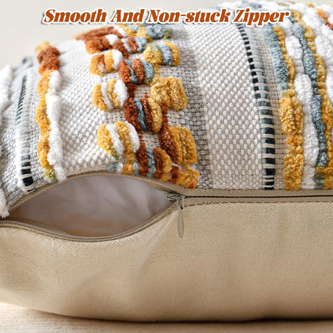 AmHoo chenille striped texture close-up shows 3D geometric charm