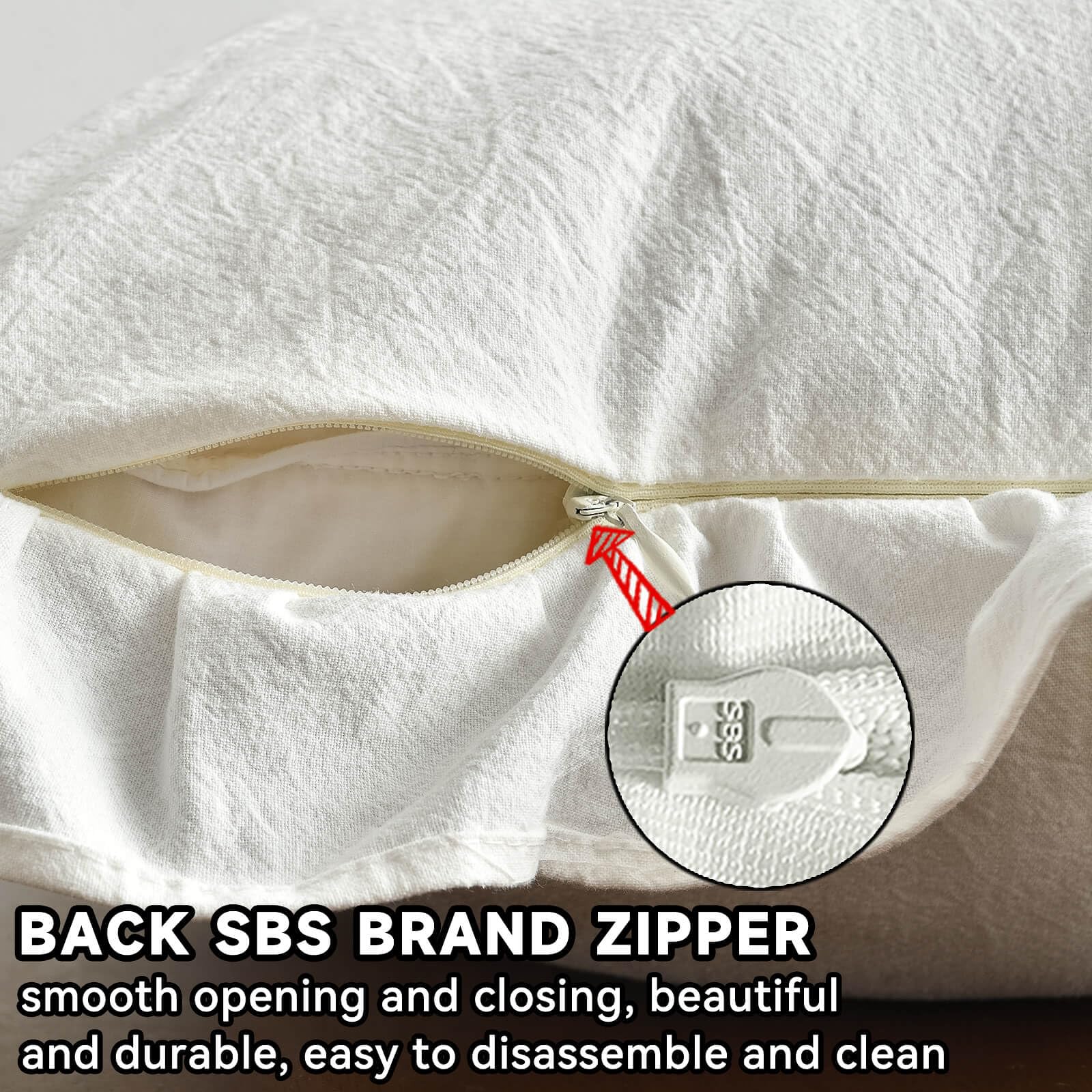 AmHoo Pack2 close-up shows pre-washed cotton texture and wrinkle-friendly feel