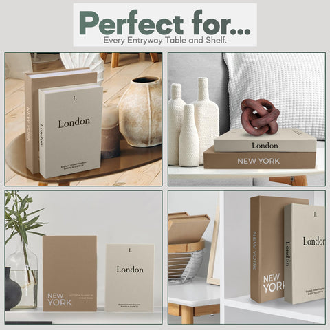 AMINALUX gift-ready faux books suitable for hosts and design enthusiasts
