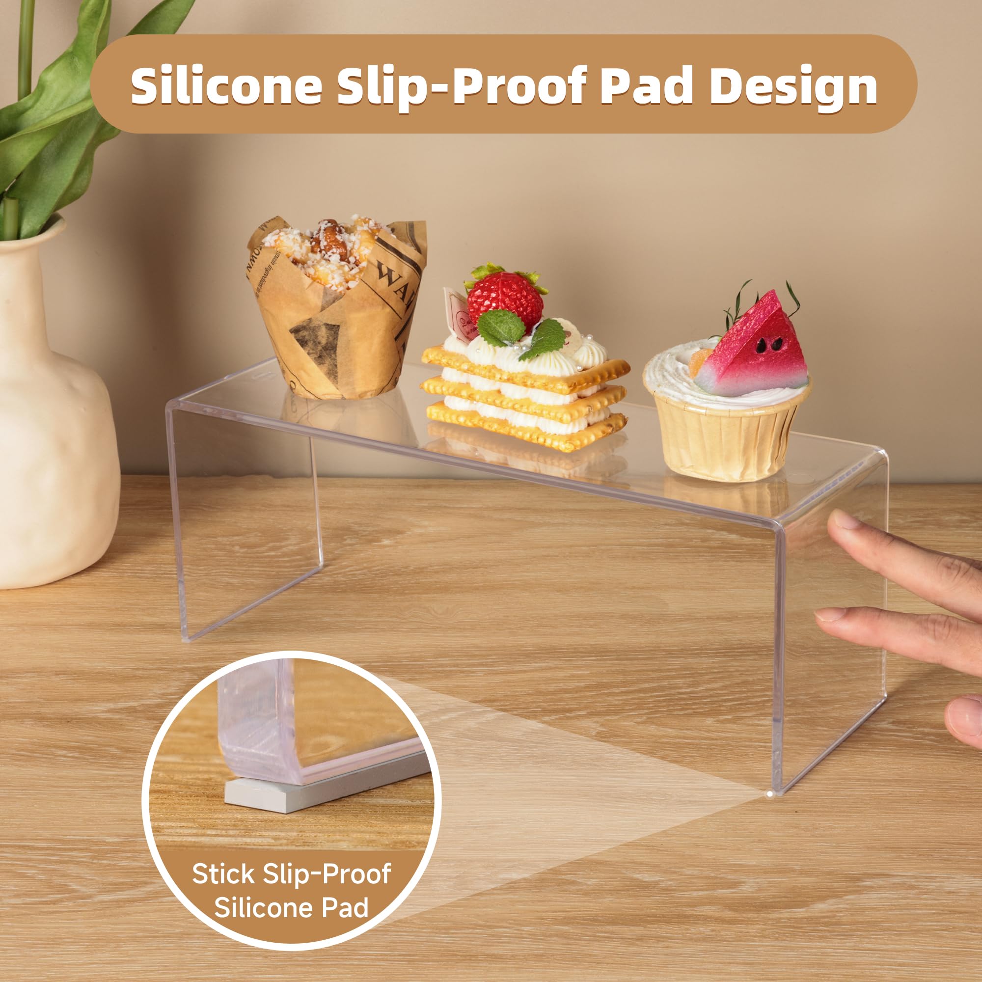 Aminigram display risers for toys and collectibles with organized, elevated presentation.