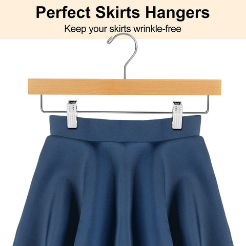 AMKUFO elegant closet setup with uniform wooden hangers