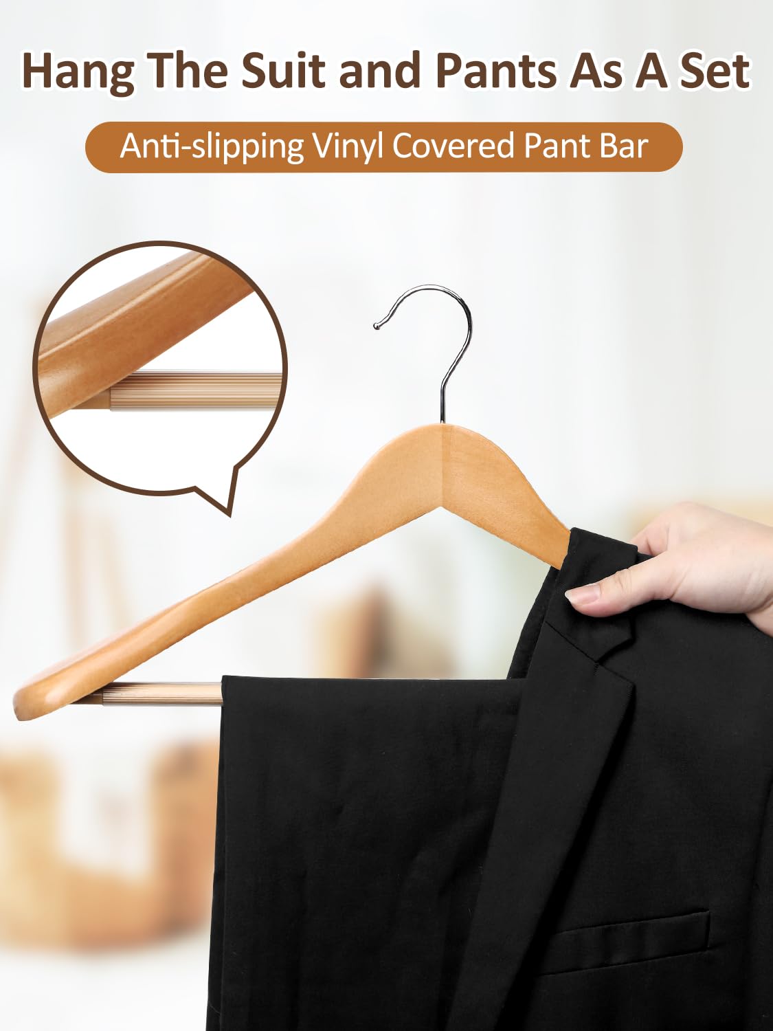 AMKUFO smooth finish prevents snags on delicate fabrics.