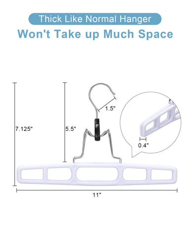 AMKUFO space-saving hangers slim profile fits tight closets.