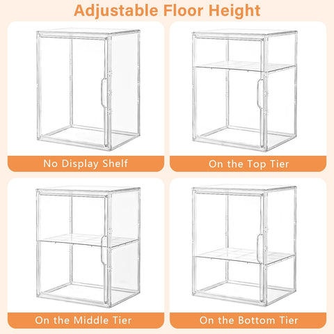 Amllas easy-assembly display case ready for quick setup without tools