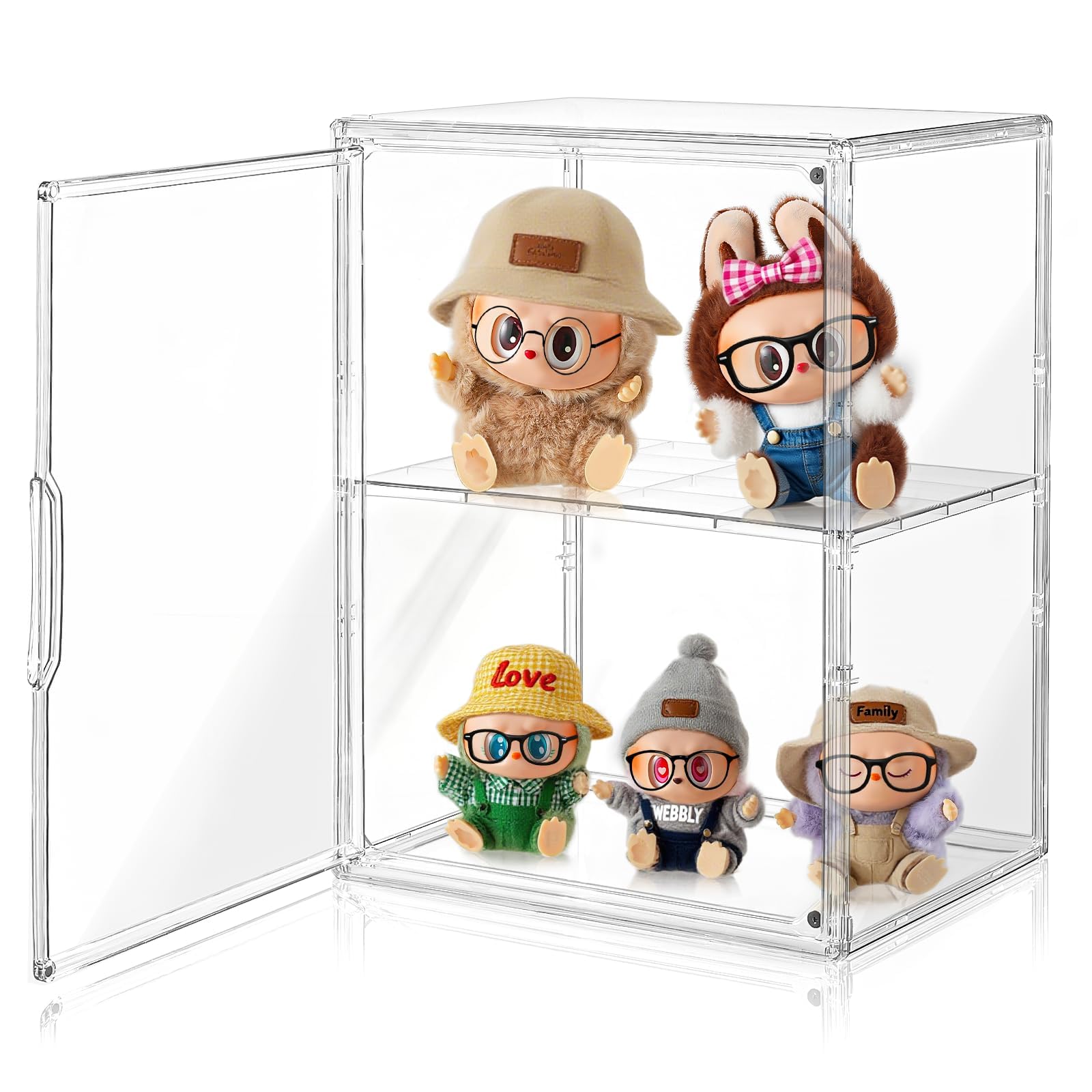 Amllas home office display case ideal for cosmetics, books, and small items