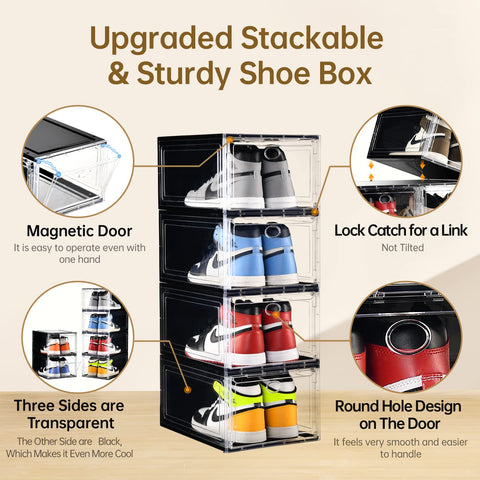 Amllas large-capacity boxes hold multiple pairs and accessories neatly.