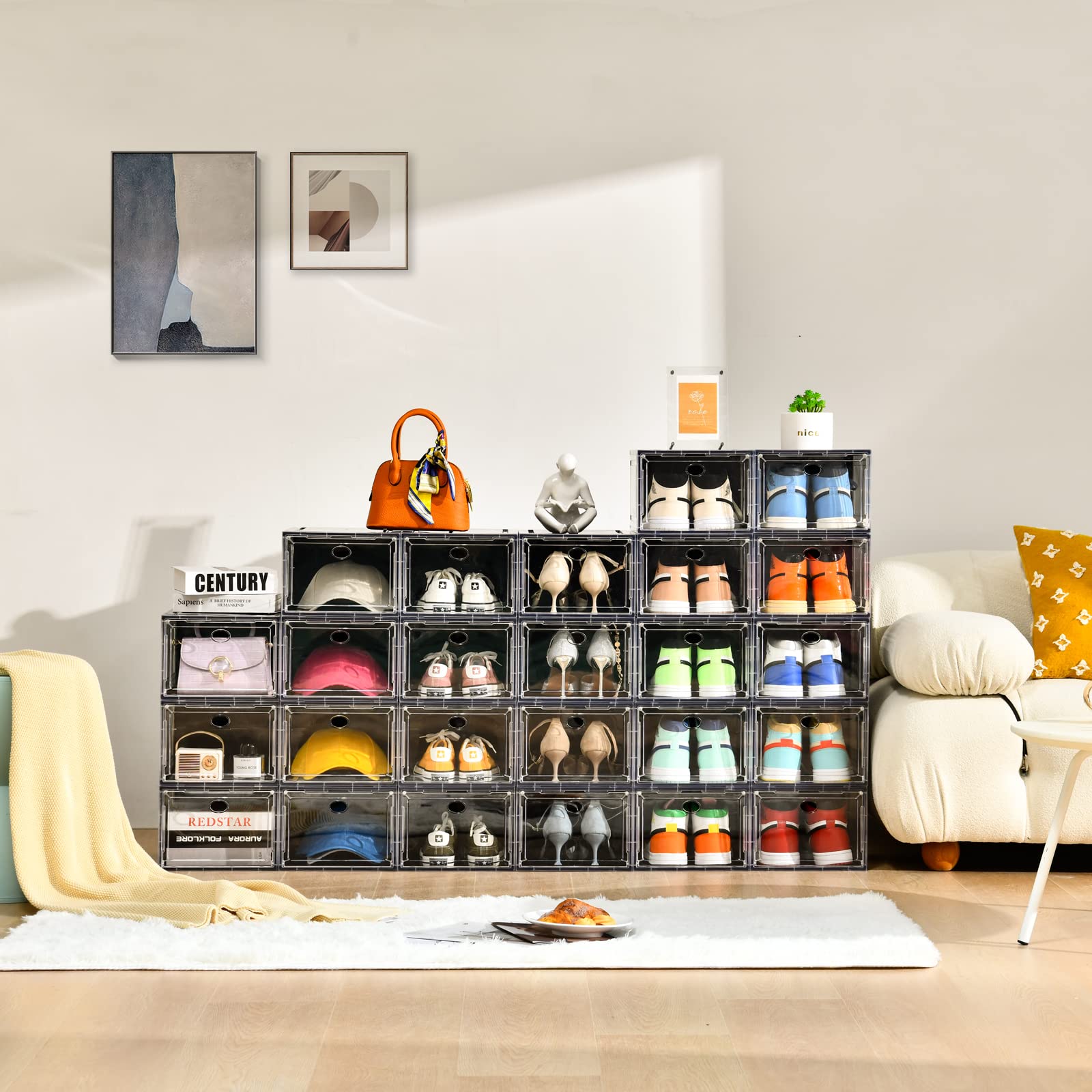 Amllas reinforced frame provides a rigid, durable storage solution.