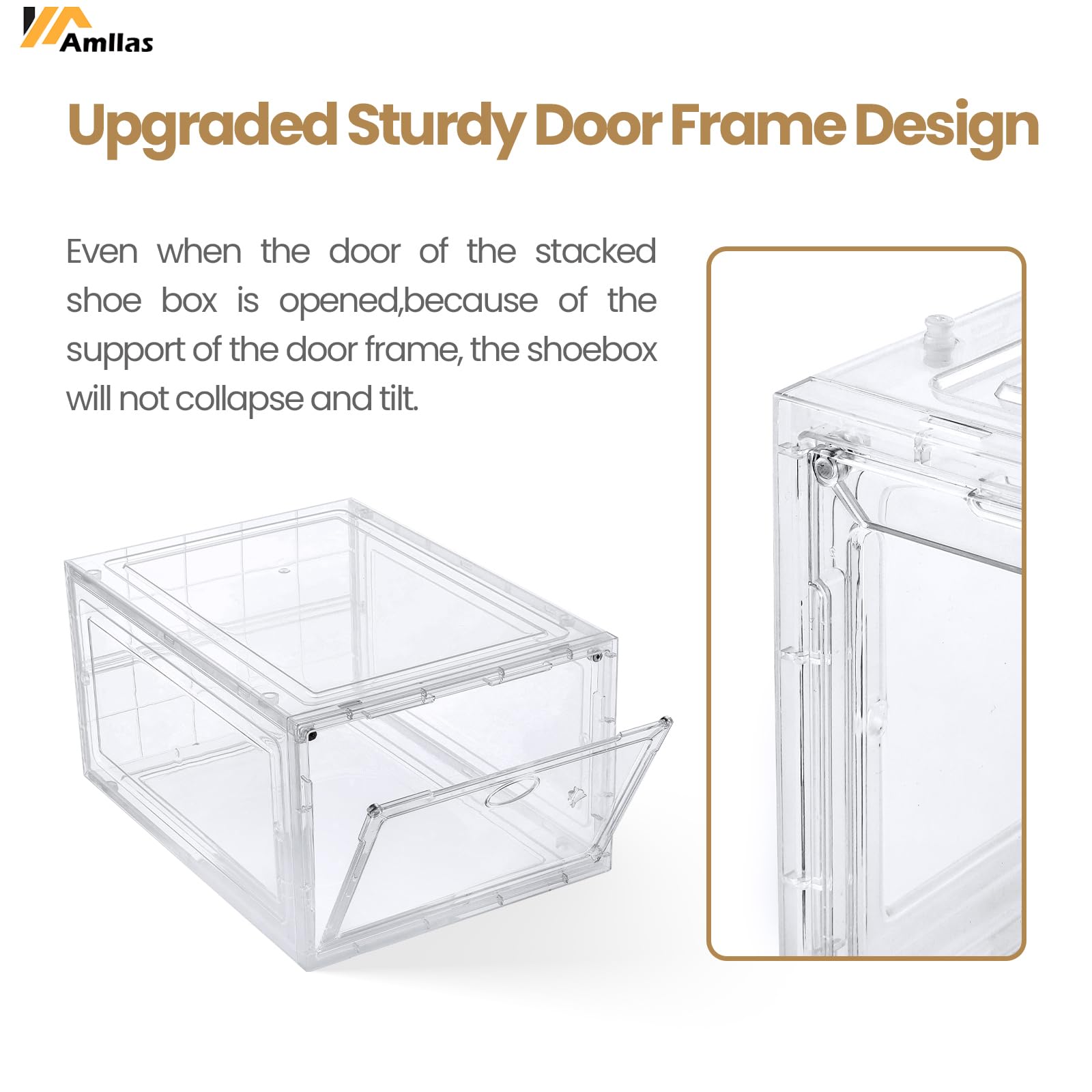 Amllas sturdy plastic frame enhances stability with safe handling.
