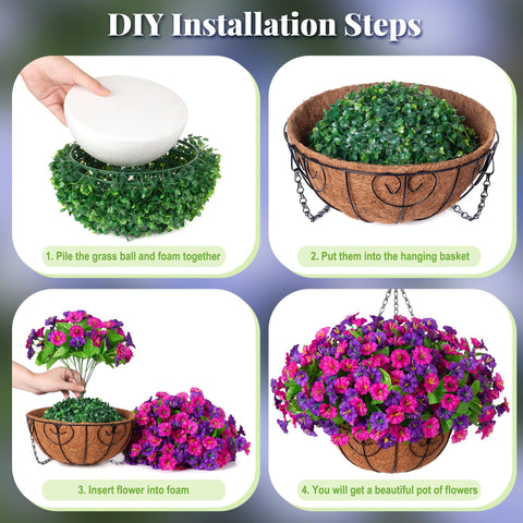Ammyoo durable fake blooms reattach easily after transport or adjustment.