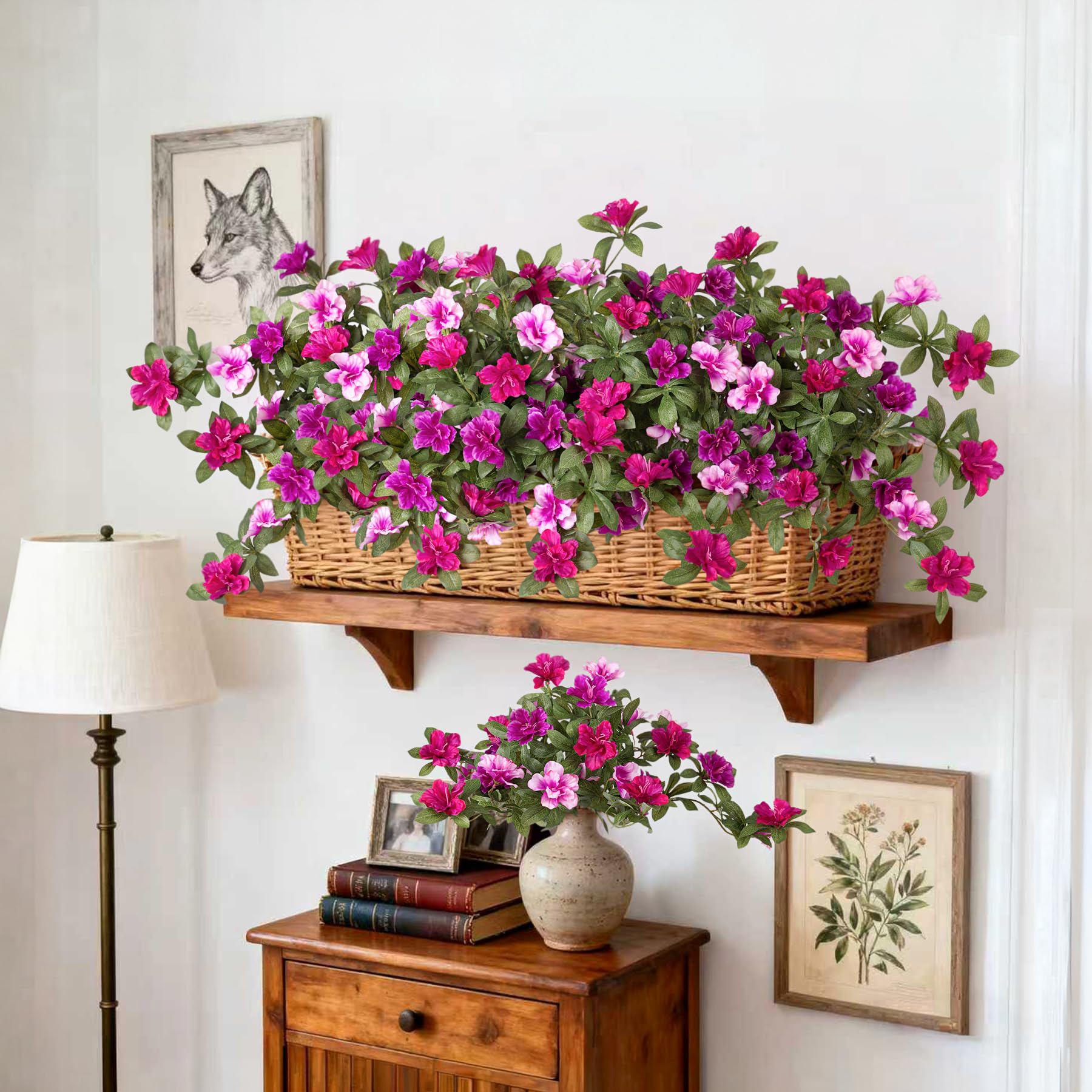 Ammyoo artificial azalea bouquet for versatile decor and gifting