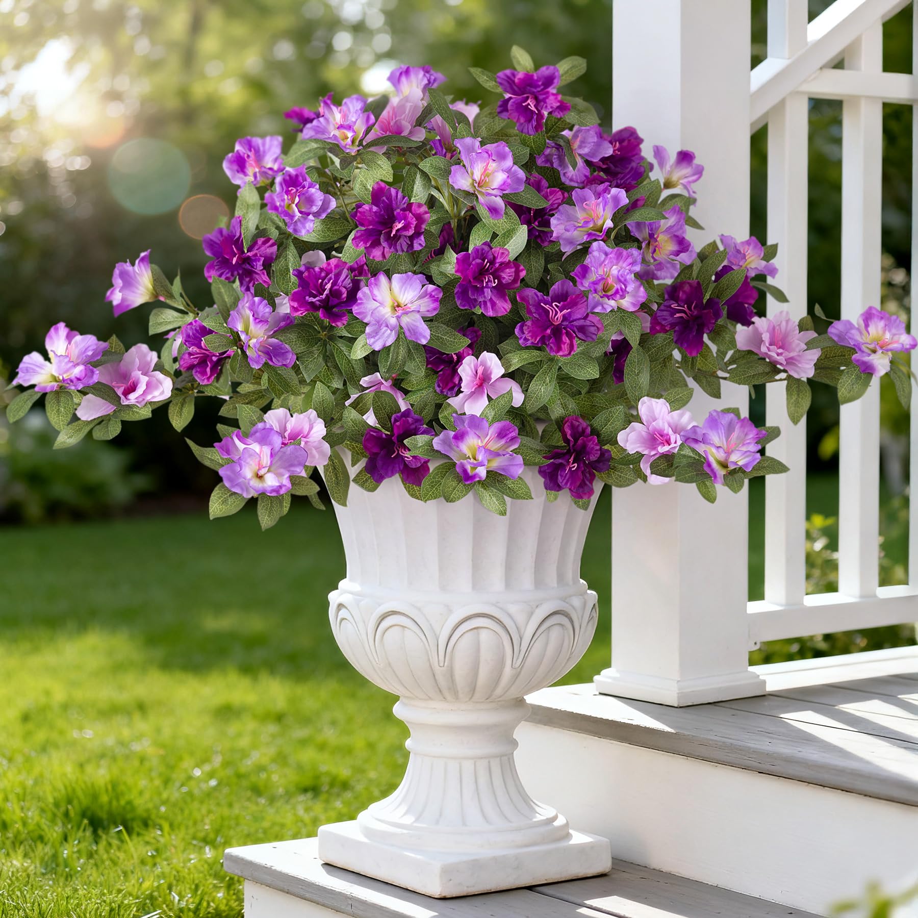 Ammyoo indoor azalea decoration for kitchens or baths adds color