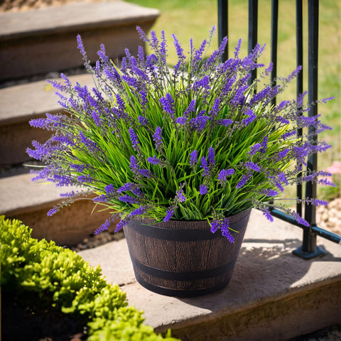 Ammyoo garden decor using no fade artificial greenery year round