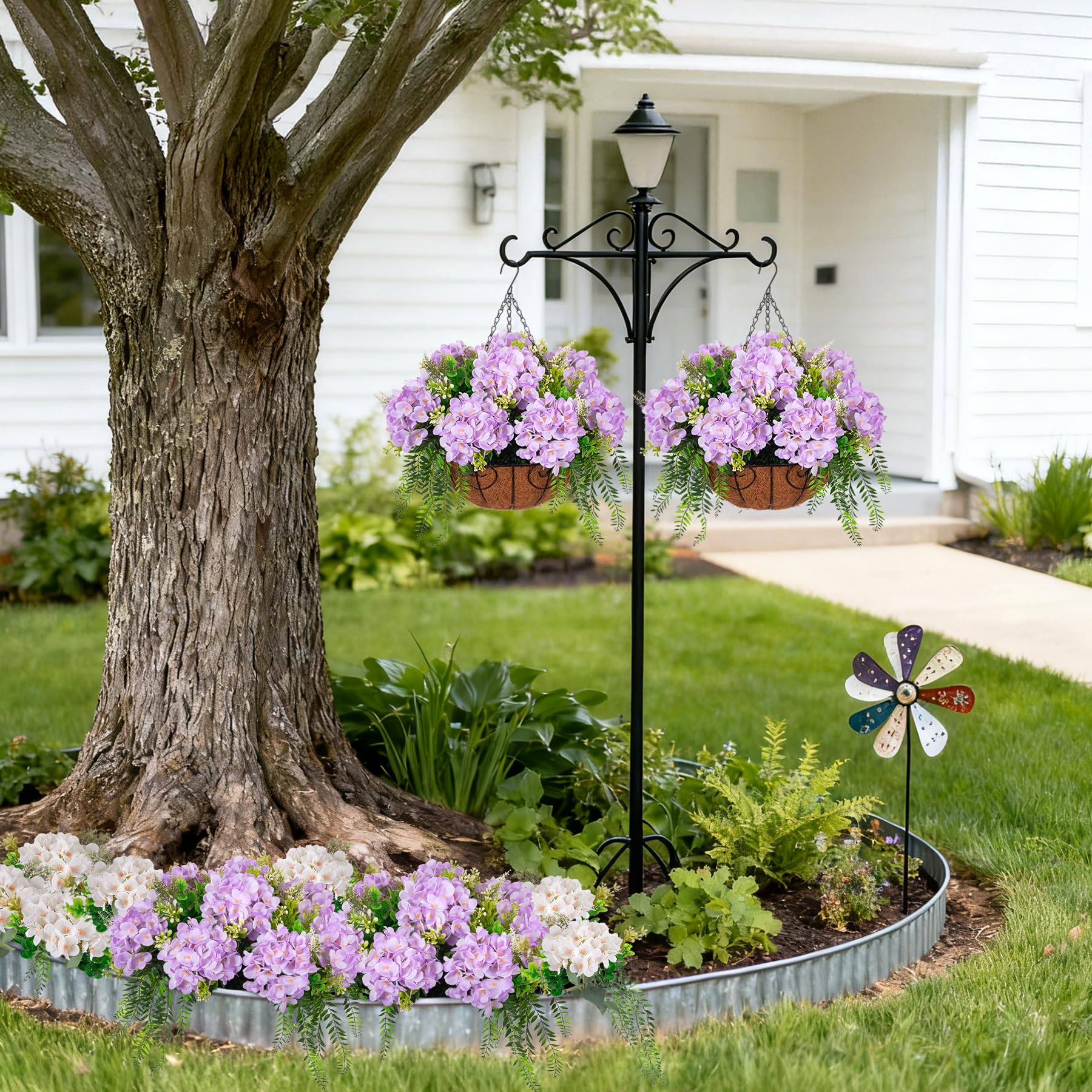 Ammyoo artificial-hydrangea-flowers resemble real blooms for year-round color