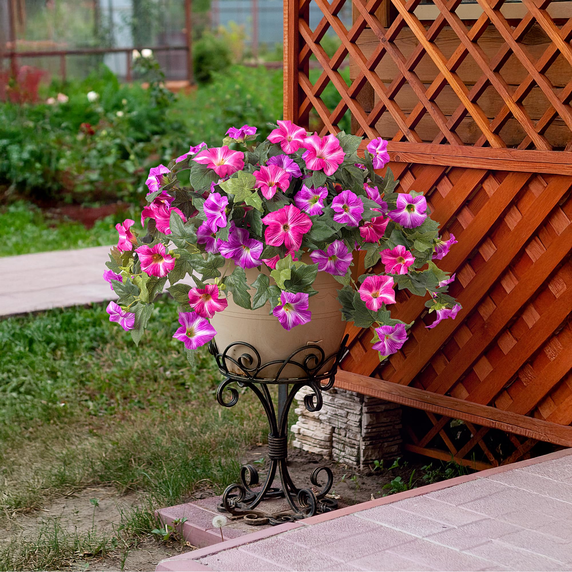 Ammyoo UV-resistant petunia close-up preserves vibrant shades.