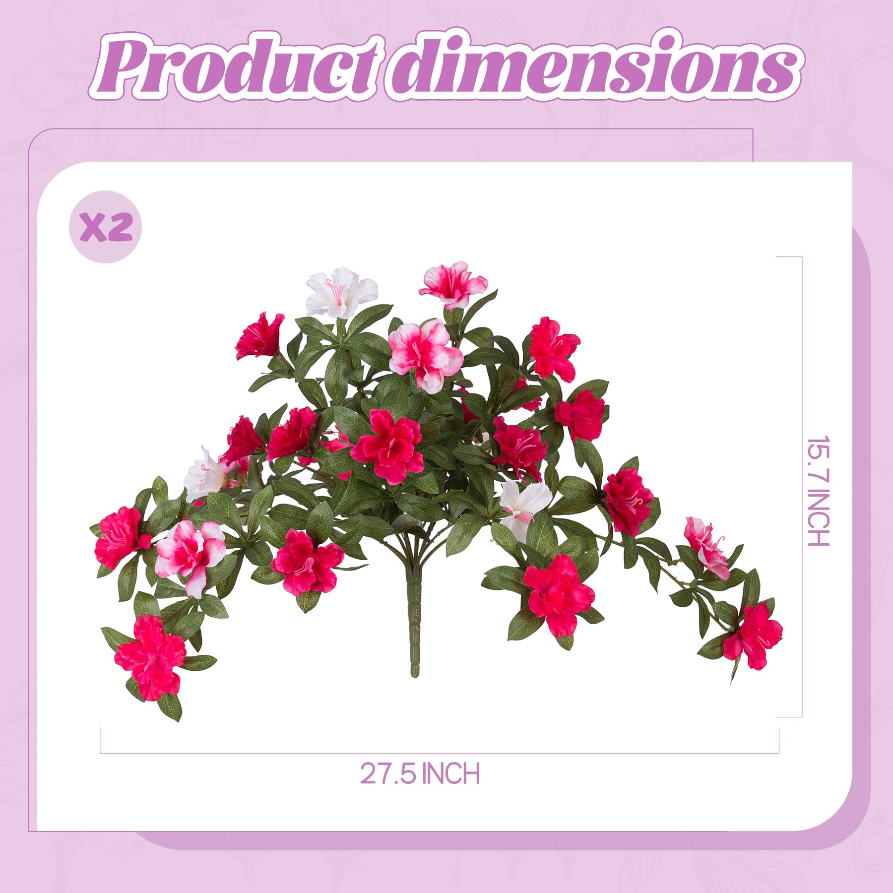Ammyoo azalea displayed in a garden setup showing vibrant outdoor color