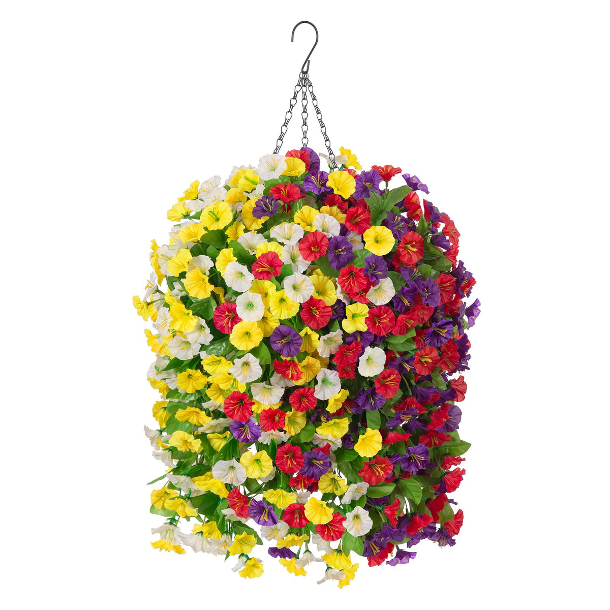 Ammyoo basket with morning glory branches for year-round outdoor charm