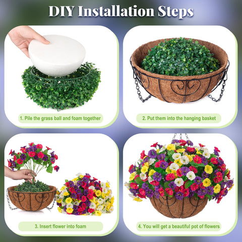 Ammyoo morning glory hanging basket offers versatile DIY decorating options.