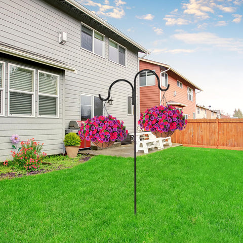 Ammyoo front porch hanging basket display for inviting outdoor charm.