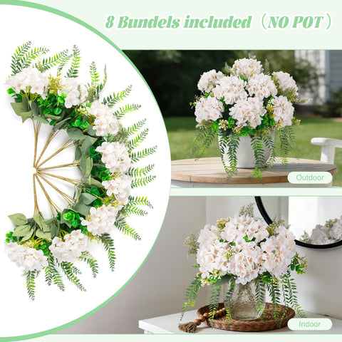Ammyoo indoor table decor hydrangea for year-round beauty with no upkeep.