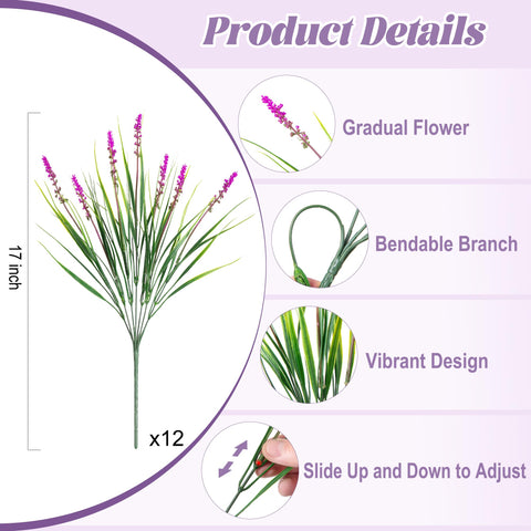 Ammyoo lavender shrub for outdoor use, UV resistant and long-lasting.