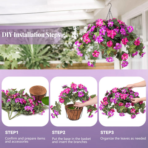 Ammyoo outdoor decor porch setting suggests easy year-round color without maintenance.