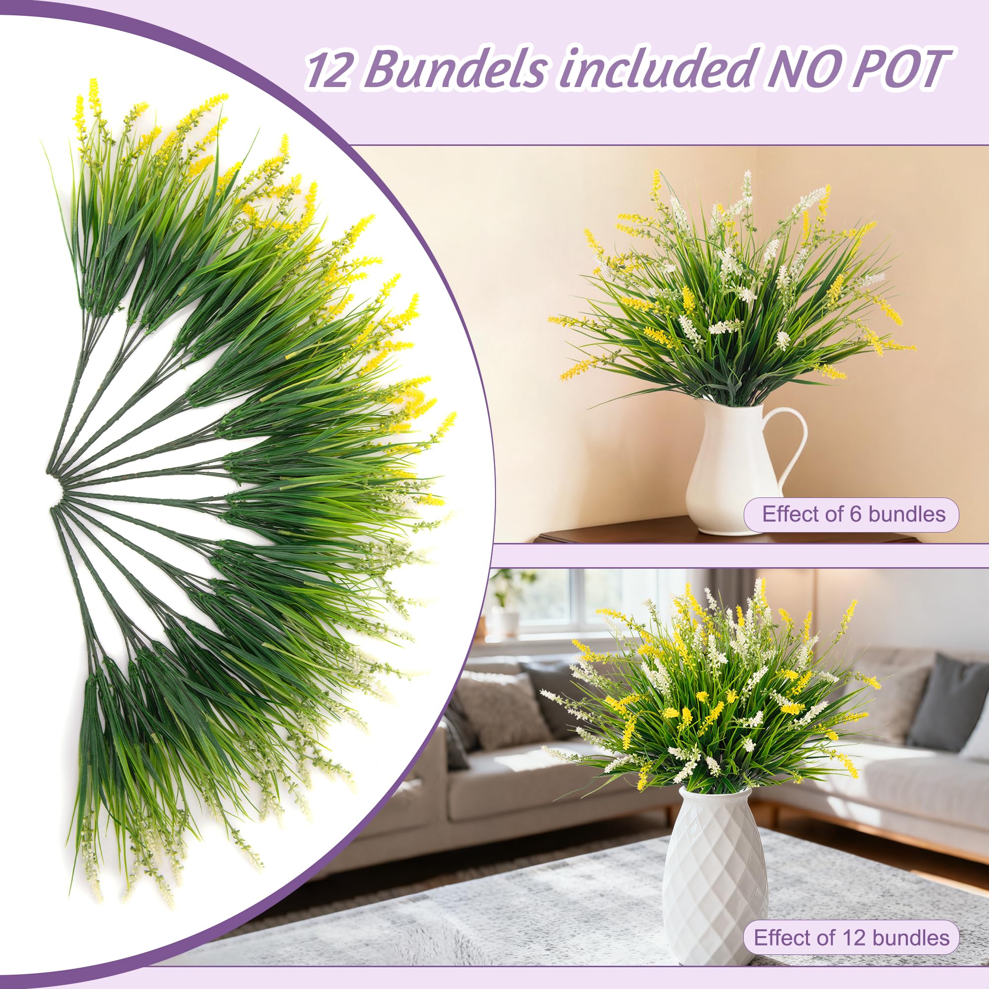 Ammyoo versatile faux plants brighten windowsill or garden fence with evergreen appeal.
