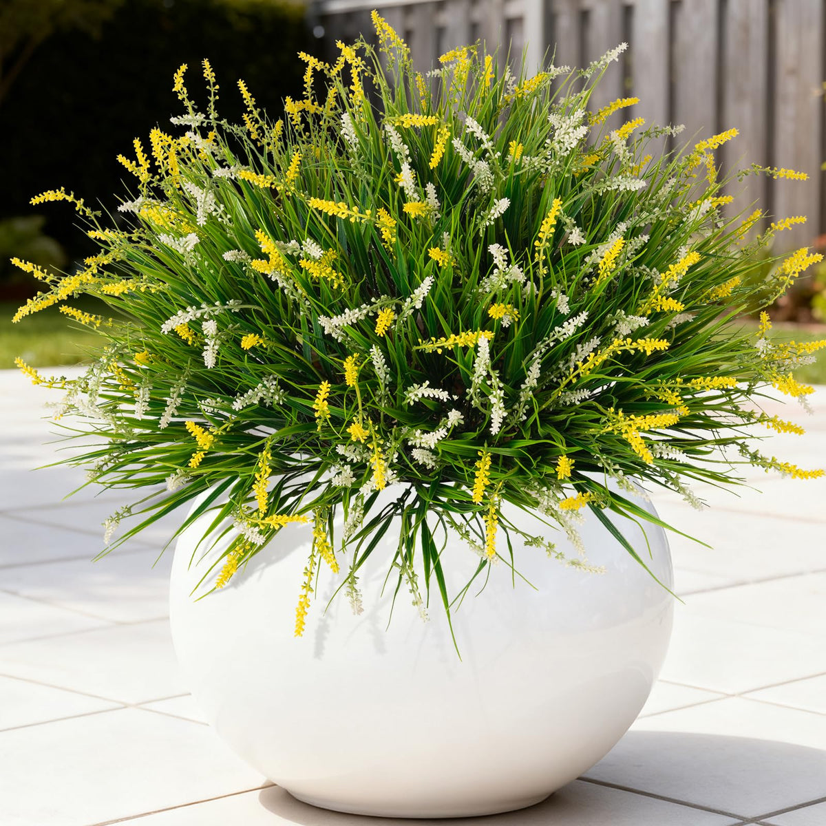 Ammyoo outdoor faux monkey grass bundle for porch display adds year-round greenery.