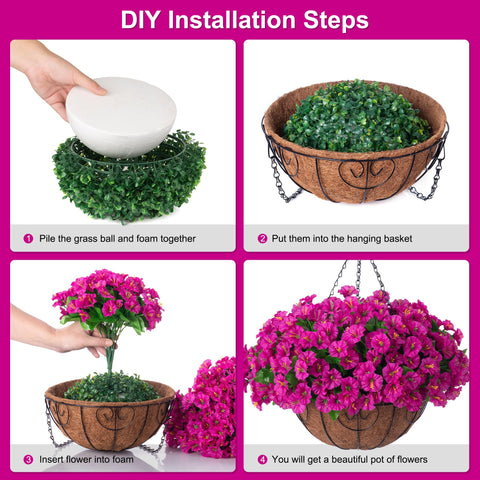 Ammyoo outdoor hanging decor maintains vibrant look with minimal care.