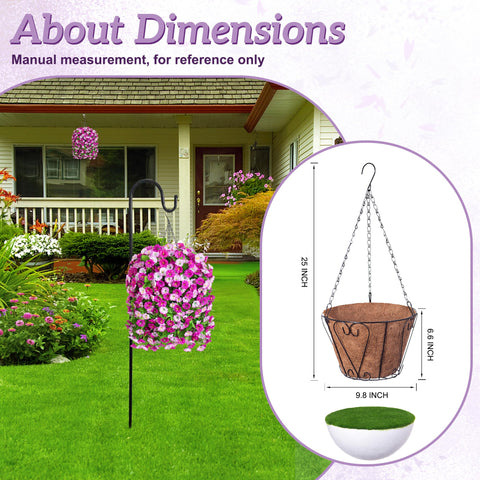 Ammyoo outdoor hanging flowers on patio showcase year-round charm.