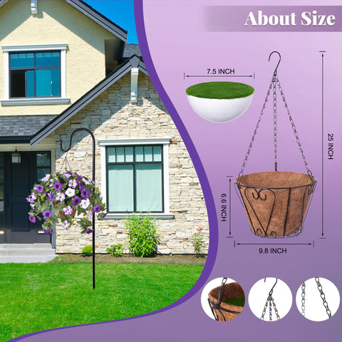 Ammyoo outdoor porch decor basket highlighting vibrant hues and weather resistance