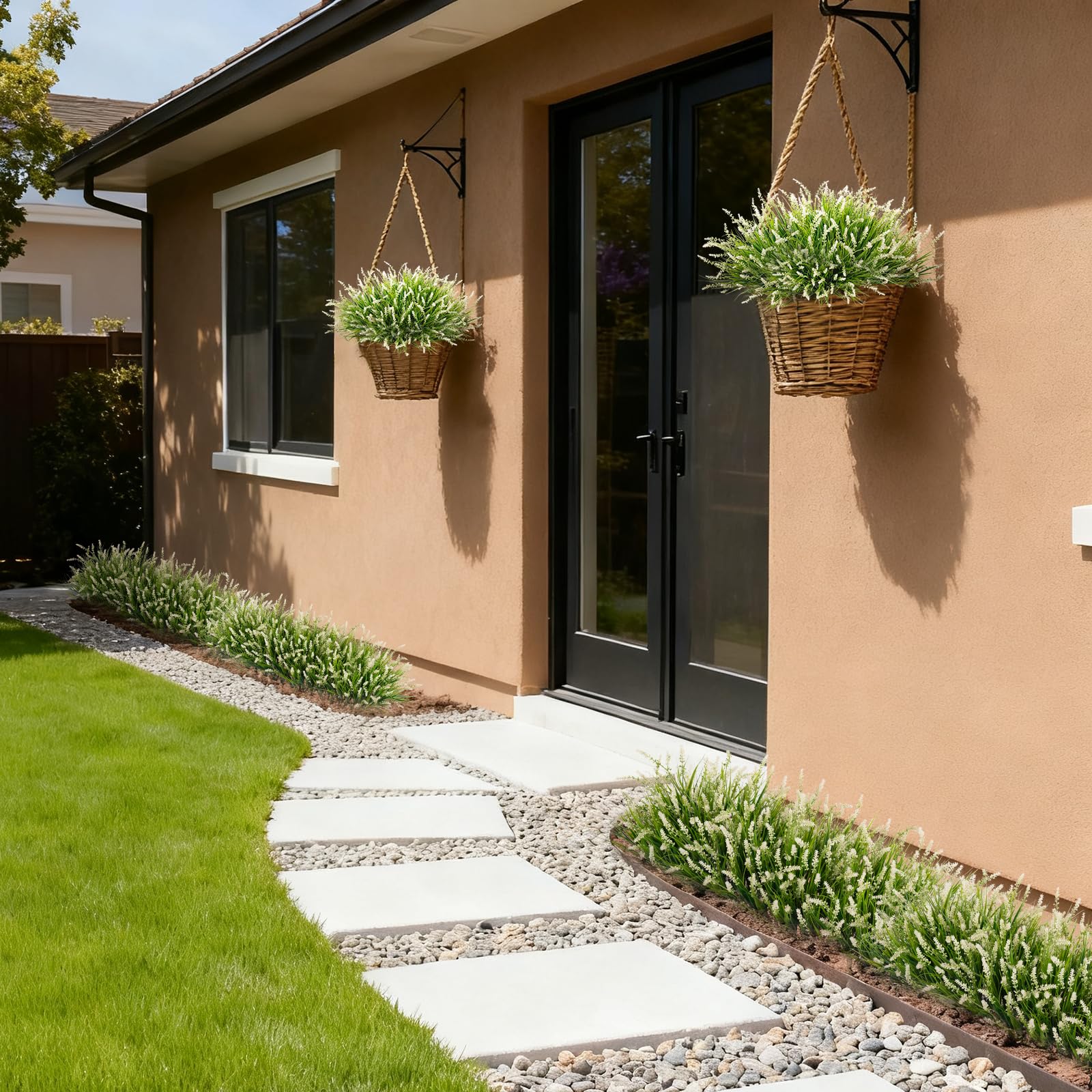 Ammyoo pathway yard decor enhances walkways with lush color.