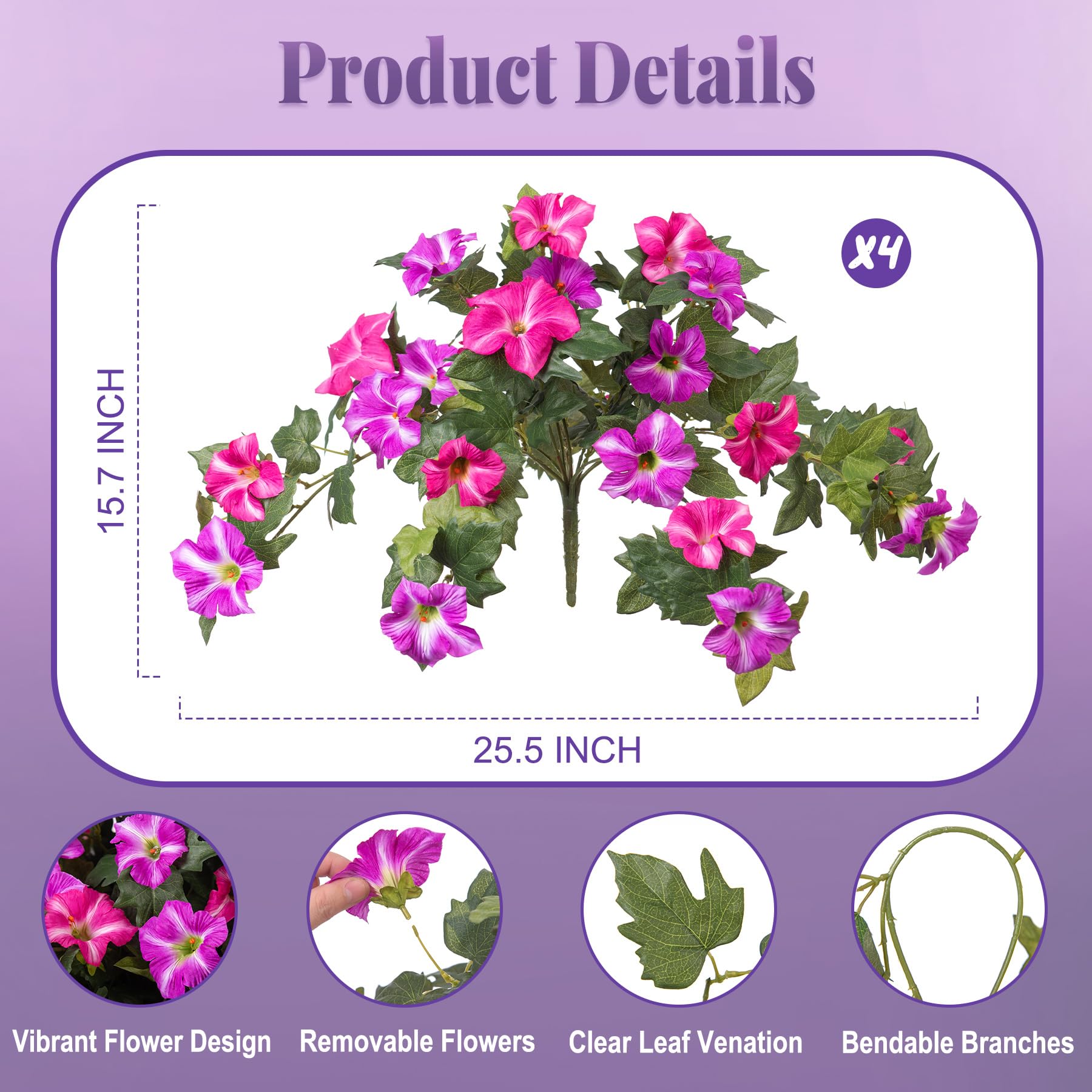 Ammyoo petunias outdoor bundle branch 2 adds garden color.
