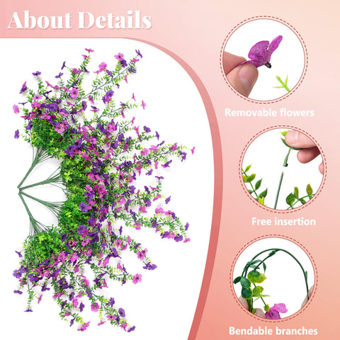 Ammyoo realistic artificial daisies in a hanging planter offer effortless color.