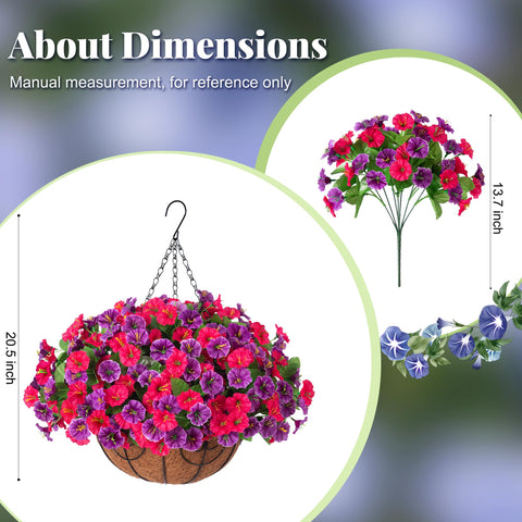 Ammyoo semicircle hanging basket ready for quick DIY assembly and styling.