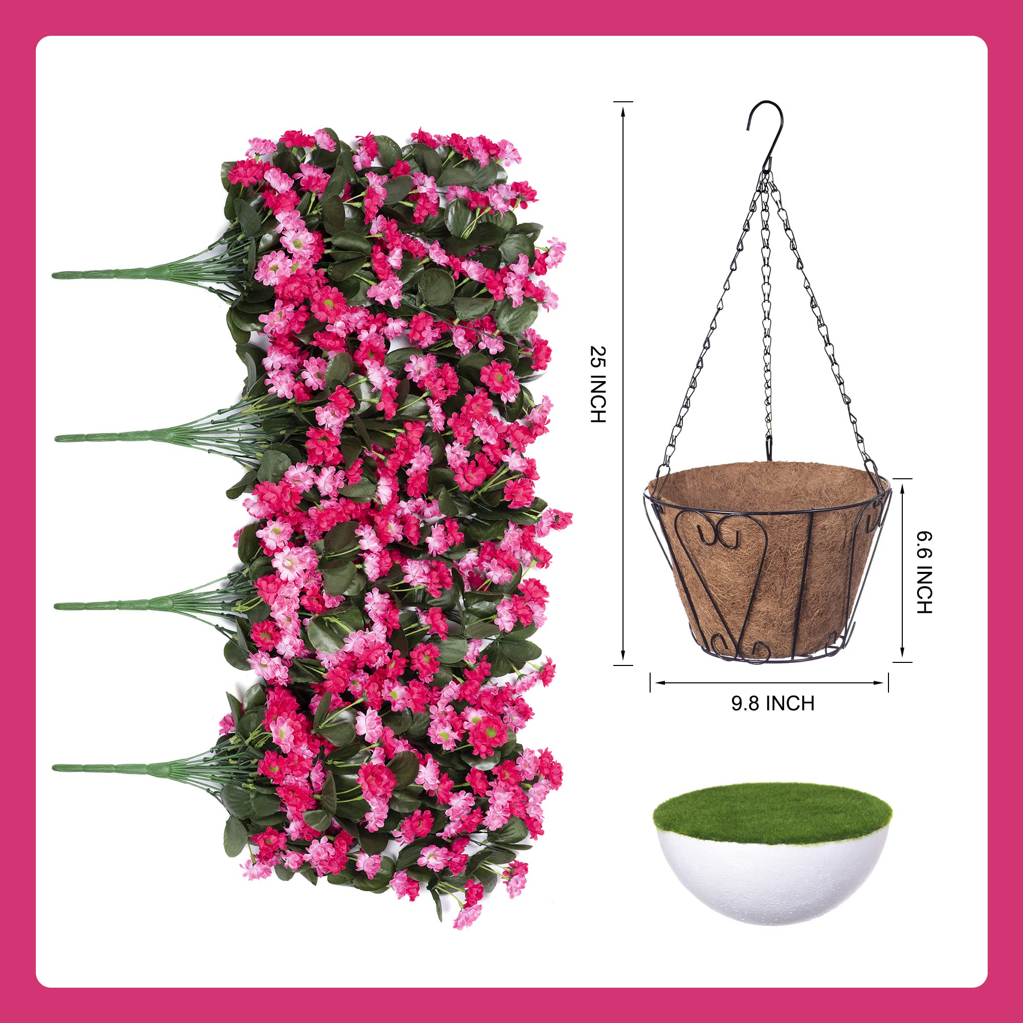 Ammyoo ten-inch coconut-lined basket supports a lush display
