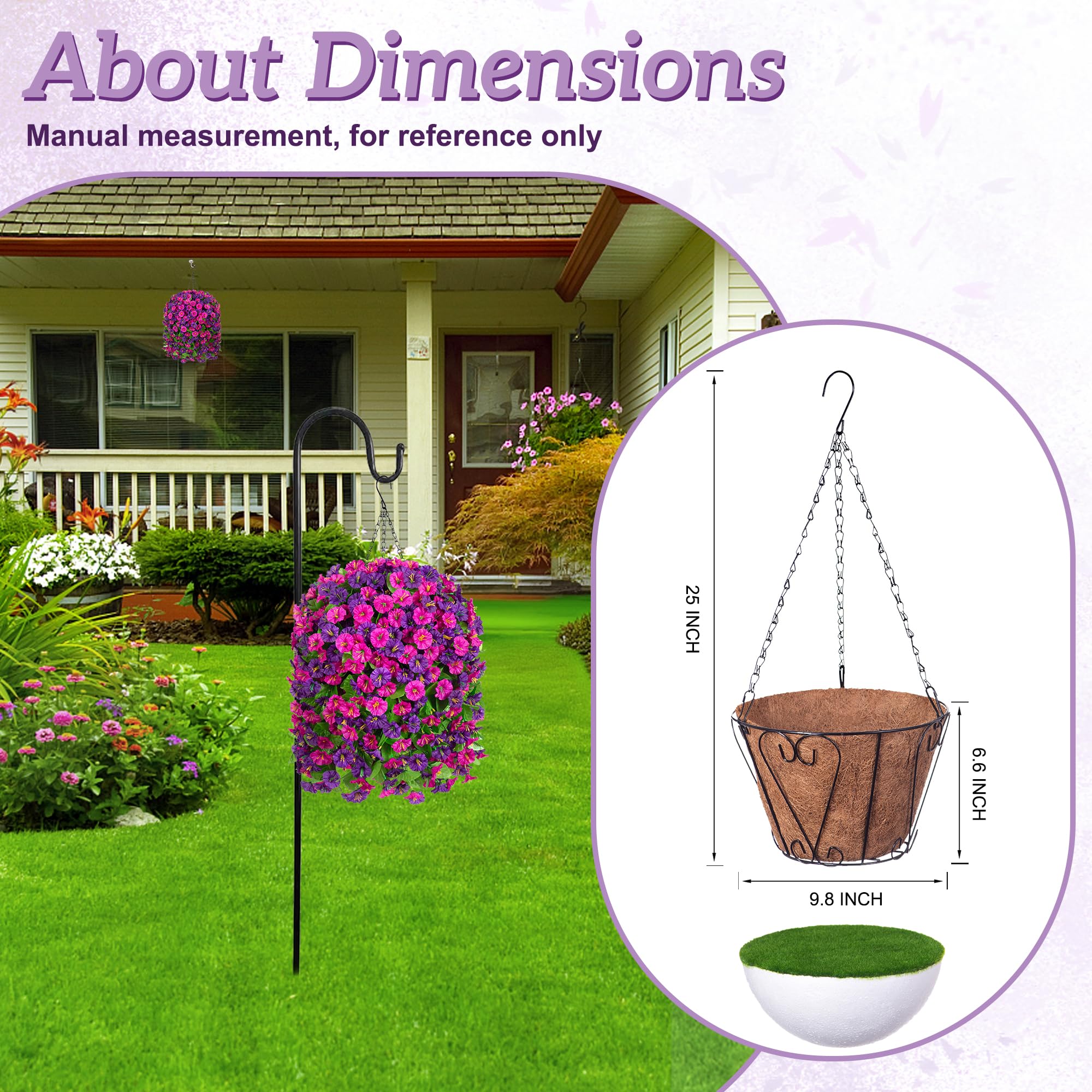 Ammyoo UV-resistant artificial flowers stay vibrant without watering