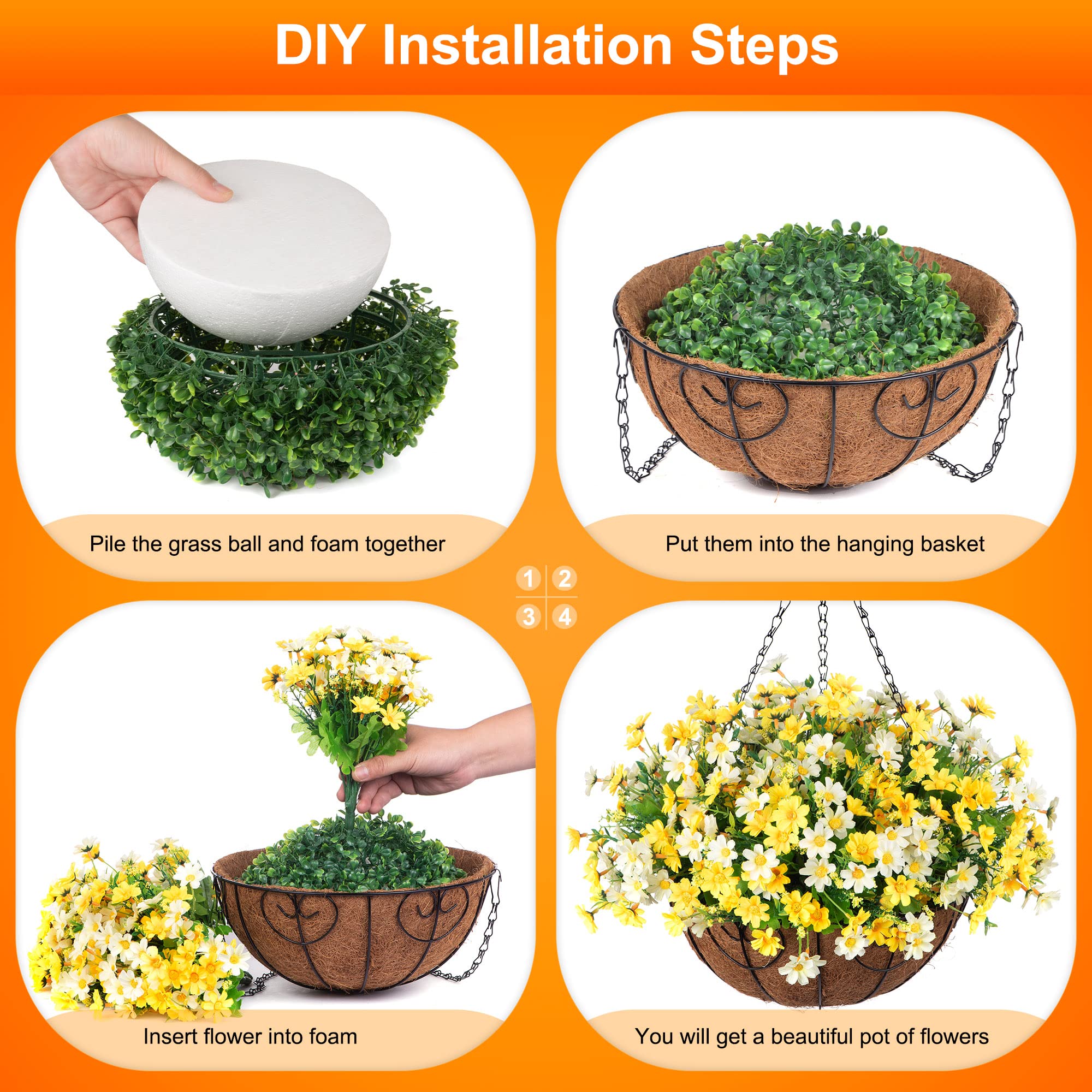 Ammyoo UV-resistant artificial flowers stay vibrant through seasons.