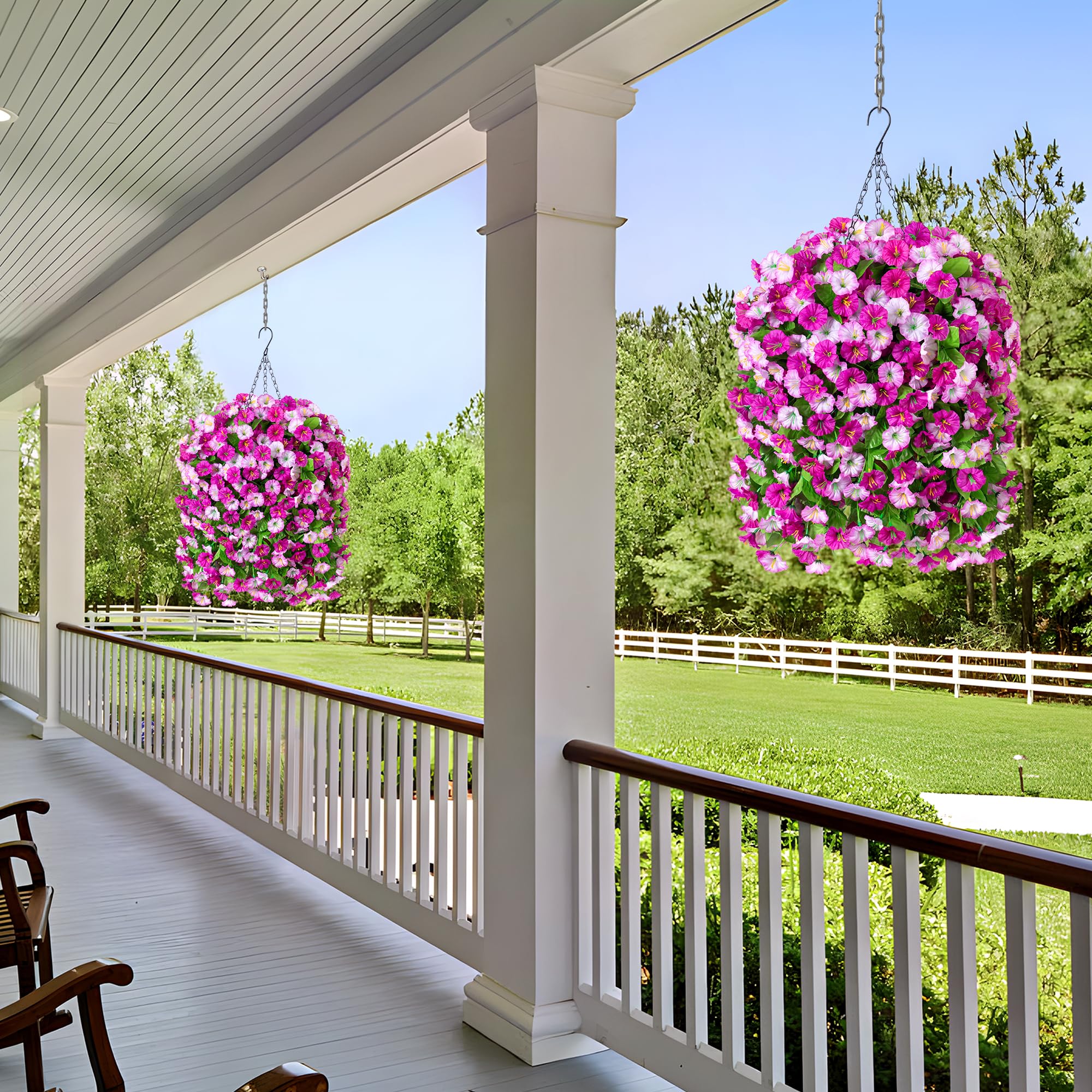 Ammyoo UV-resistant flowers resist fading for enduring outdoor beauty.