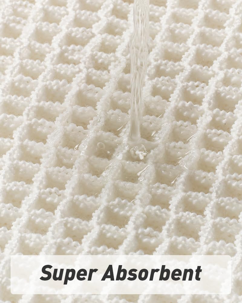 AMOAMI deep waffle texture rapidly absorbs moisture for dry floors