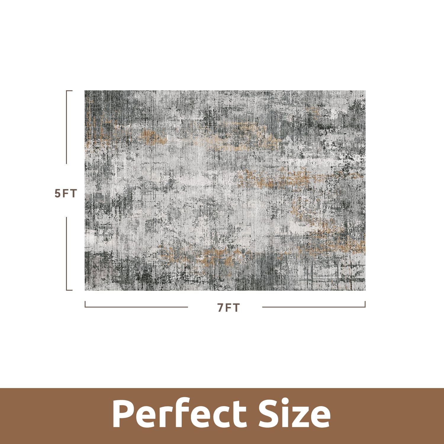 AMOAMI easy-care rug is simple to maintain with routine cleaning.