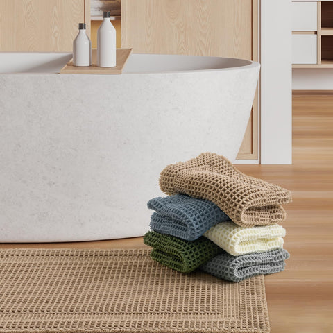 AMOAMI non-slip bath mat helps protect feet on cold bathroom floors.