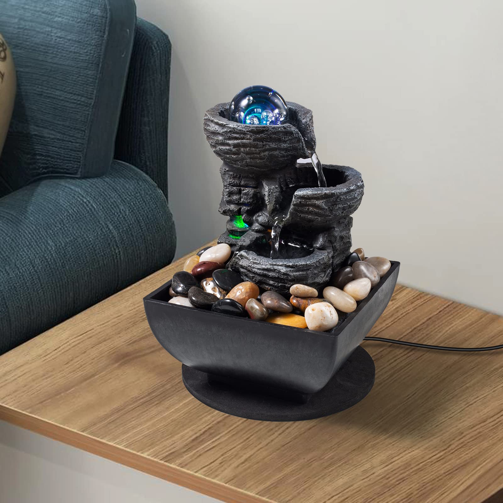 AMOOTEK easy-install fountain—no plumbing needed for quick setup.