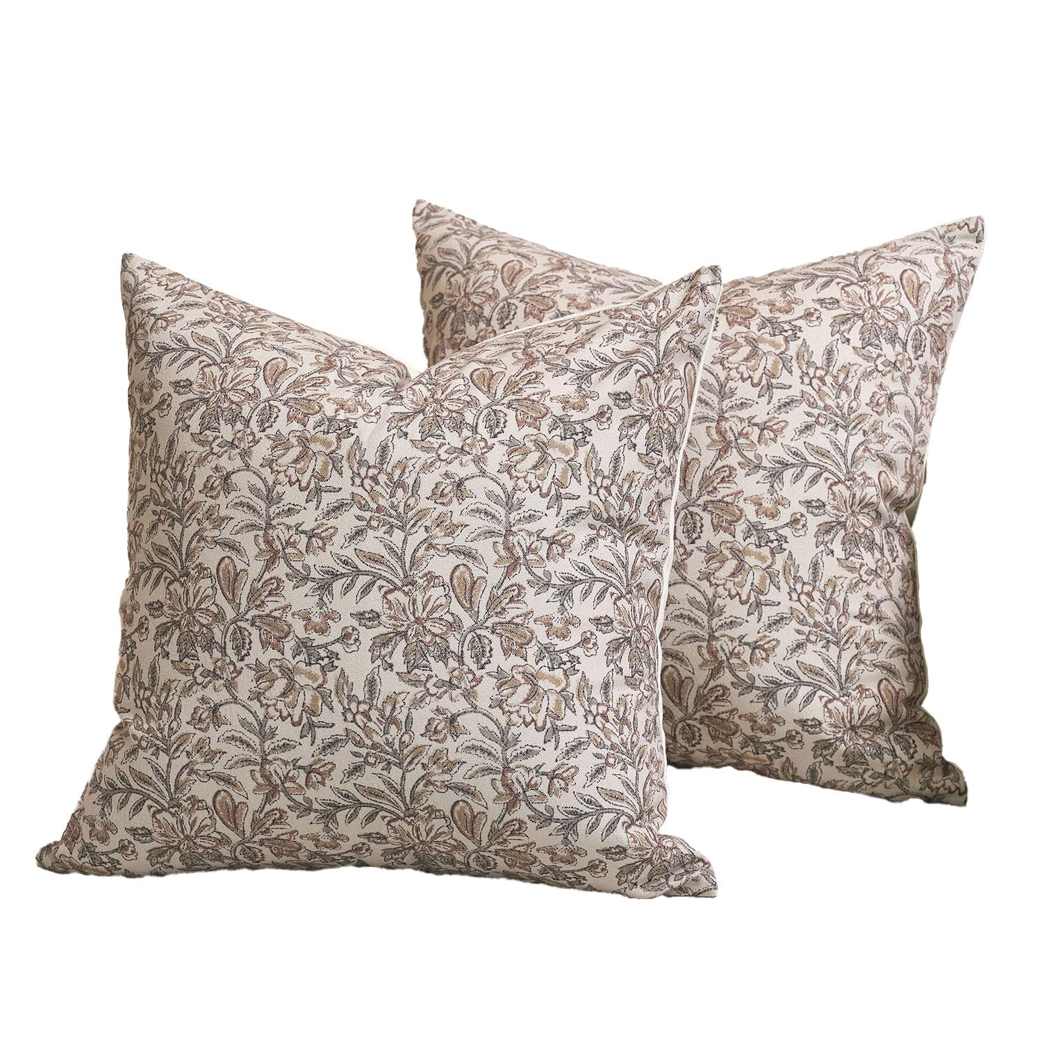 Amor Virisso floral pillow cover 20x20 packaging presentation