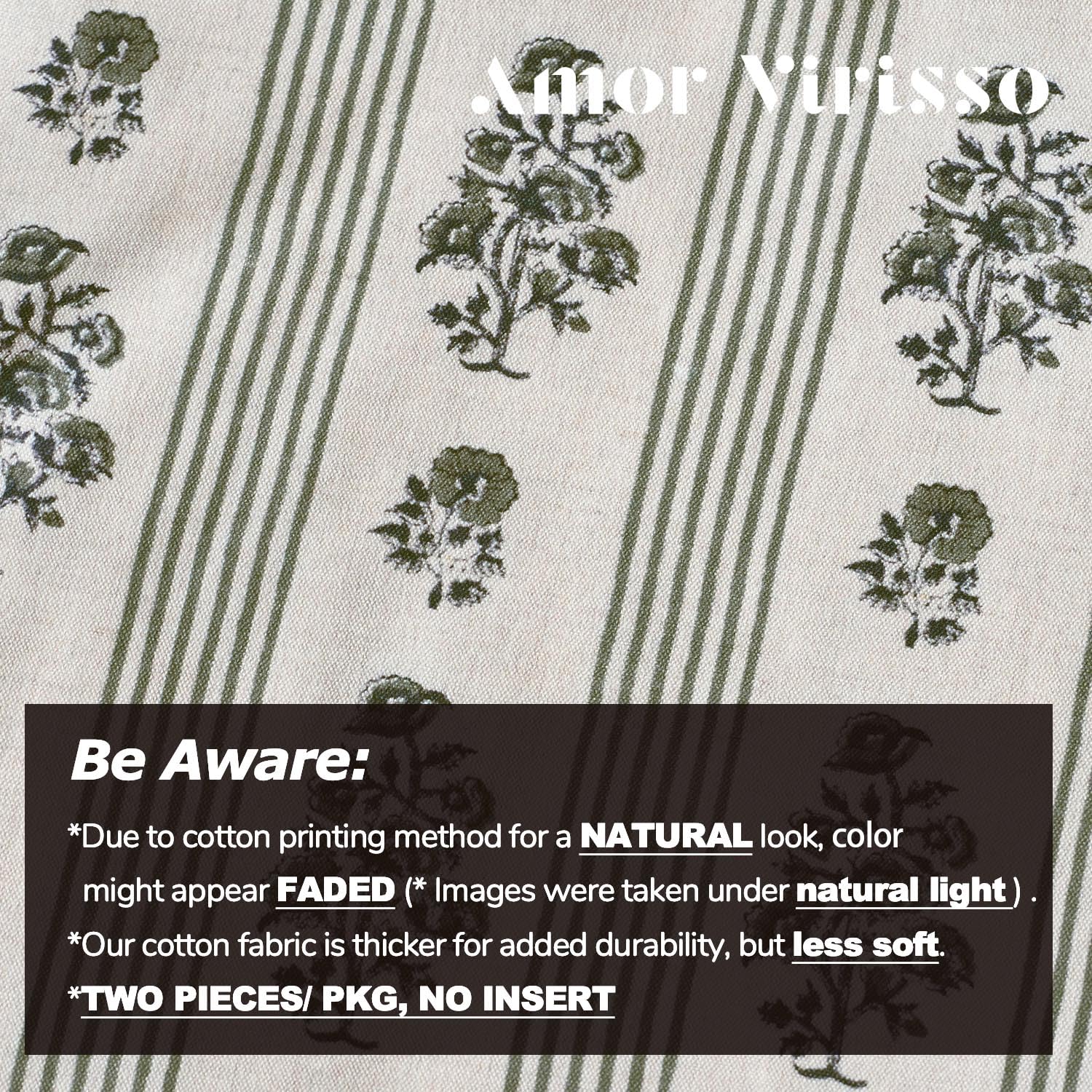 Amor Virisso neutral green tones coordinate with sofas, chairs, and beds.