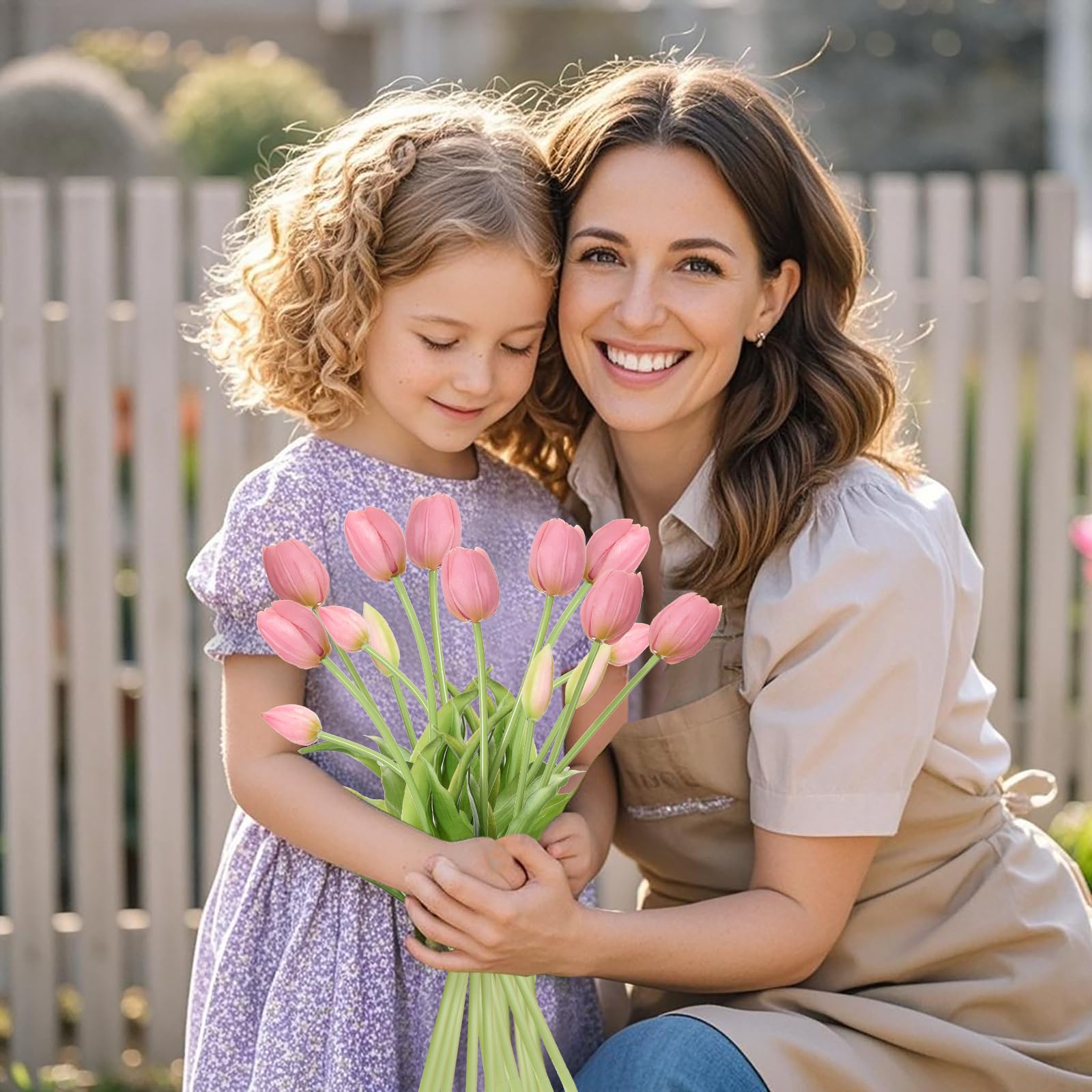 Amore Florals tulips with bendable stems for versatile vase arrangements