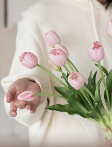 Amore Florals washable and pet-safe faux tulips for easy upkeep