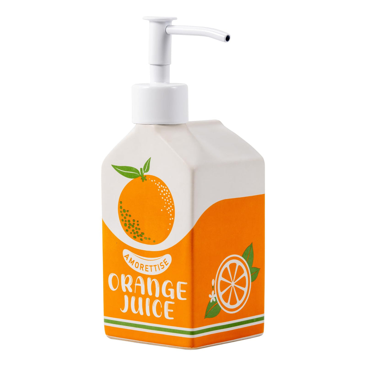 Amorettise ceramic orange juice bottle dispenser with sleek finish ideal for kitchen use