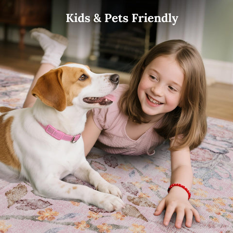 AMTOVO 8x10 rug creates cozy bedroom ambience with soft underfoot comfort.